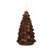 Anna's Collection Kaars kerstboom 3d d9,5h20 cm brons