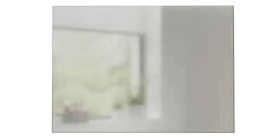 Linie Vista spiegel rechthoek 100x70cm