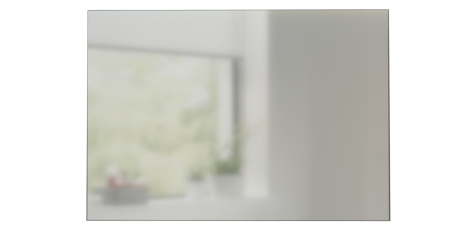 Linie Vista spiegel rechthoek 100x70cm