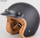Nox Mat Zwarte Jethelm - Scooter helm - Nox N243 Stijlvolle Retro Helm met ECE 22.06 Keuring - Scooterhelm - Jethelm met Comfort voering - Motorhelm - Fatbike Helm - Speed Pedelec Helm - XL (60 cm)