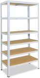 Shelfplaza HOME metalen stellingkast - 230x120x40 cm - wit - 6 planken