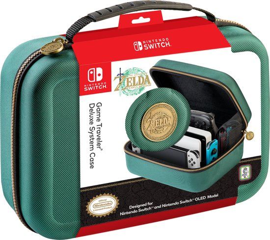 Game Traveler Nintendo Switch Case Deluxe - Zelda Green