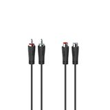 Hama 00205095 audio kabel 5 m 2 x RCA Zwart