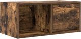 Meuble TV 60x31x25,5 cm bois chêne fumé