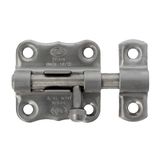 AMIG schuifslot/plaatgrendel - 3 x 3.3 cm - mat roestvrij staal