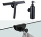 Fortifura Calvi accessoireset - glaswisser - zeepdispenser - handdoekhaak - mat zwart