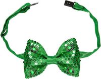 Finidi Pailletten strikje met licht kleur groen