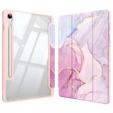 Fintie Hybride slanke hoes voor Samsung Galaxy Tab S9 FE 10.9 Inch/Galaxy Tab S9 11 Inch 2023 met S-penhouder, schokbestendige hoes met doorzichtige transparante achterkant, automatisch waken/slapen