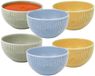 Secret de Gourmet Soepkommen Memphis - D14 cm - groen / blauw / geel keramiek