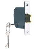 Yale British Standard 5 Lever Mortice Deadlock, High Security, Visi Pack, Chrome Finish, 76mm