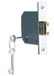 Yale British Standard 5 Lever Mortice Deadlock, High Security, Visi Pack, Chrome Finish, 76mm