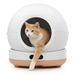 SPUUT Automatische Kattenbak CB003 - Zelfreinigende Kattenbak - 79L XL - Wit/Beige
