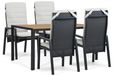 Lifestyle Garden Furniture Lifestyle Vivaro/Creta 160x90 cm dining tuinset 5-delig