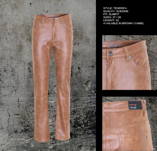 New Star Jeans New Star dames broek suede Tenerifa camel - maat 36