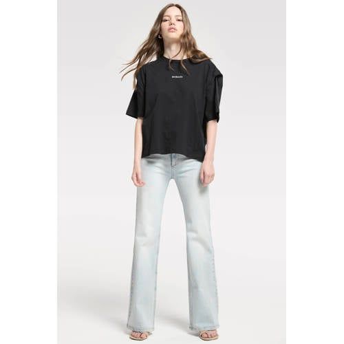 Homage to Denim Elisa - Straight Leg Jeans Light Blue Denim