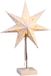 HI Verlichte Kerstster - Wit - 35 cm - Op Batterijen - Tafellamp