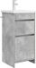 vidaXL Meuble de salle de bain avec lavabo Gris béton 42 x 40 x 84,5 cm