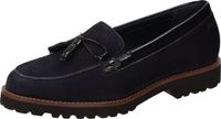 Sioux Meredith-730-H Instapper Dames Donkerblauw Leer Suède