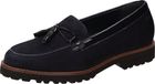 Sioux Meredith-730-H Instapper Dames Donkerblauw Leer Suède