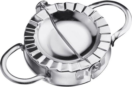 Westmark Raviolimaker, diameter: 7,5 cm, met praktische handgrepen, RVS, Emilia, zilver, 61352270