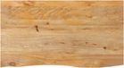 vidaXL Tafelblad met natuurlijke rand 100x60x2,5 cm massief mangohout