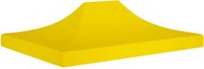 vidaXL Partytentdak 270 g/m² 4,5x3 m geel