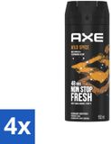 Axe 4 x Deodorant Bodyspray Wild Spice 150 ml