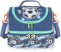 Sac isotherme - Avec deux compartiments et bandoulière réglable - Pour boîte à lunch enfants filles et garçons - Design football
