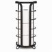 BROOKSTONE, Trending zwarte toiletpapierhouder, vrijstaande badkamer tissue organizer, minimalistische opbergoplossing, modern en stijlvol ontwerp [houdt MEGA Rolls]