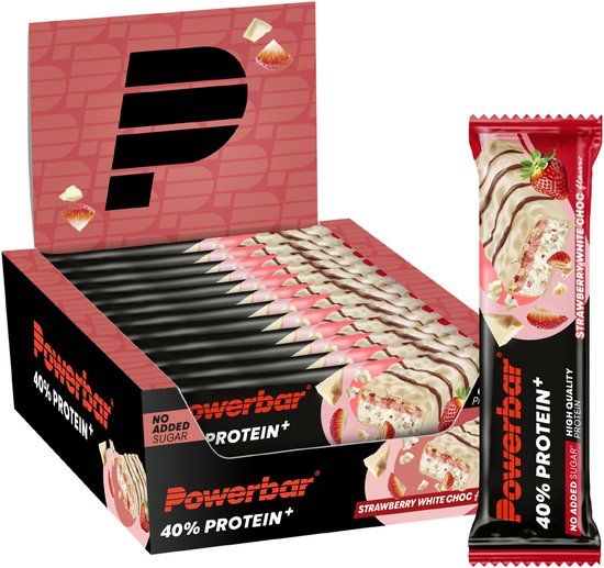 Powerbar Protein+ Bar Strawberry White Choco - 12x40g