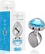 INTENSE ANAL TOYS - Metal Aluminum Anal Plug Heart Blue Size M