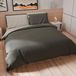 PETTI Artigiani Italiani Dekbedovertrekset 150x200 cm met 1 Kussensloop 50x80 cm, Zachte Microvezel, Donkergrijs - Lichtgrijs