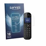 Savvies Screenprotector voor Panasonic KX-TGC420 - Folie Beschermfolie transparant 18 Stuks