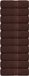 vidaXL Washandjes FROGN 10 stuks 30x30 cm 360 g/m² Bruin