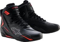 Alpinestars Faster 4 Drystar chaussures moto imperméables Noir/Rouge Taille 12