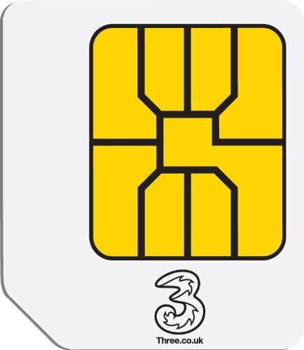 3 Original 3 Originele Broadband Ready to Go Preloaded Data Sim-kaart voor mobiele apparaten - PARENT ASIN, Micro SIM, 1GB