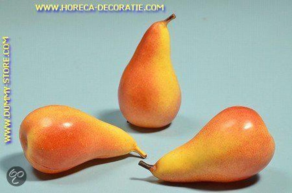 Horeca-decoratie.com Peren geel/rood groot 3 stuks decoratie