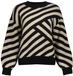 Geisha Trui Met Streepdessin 54570 29 Sand/black Dames Maat - 3XL