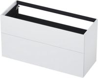 INK - Onderkast 2 Laden Push To Open 65cm Gelakt - 1200x450x650 Mm - Hoogglans Wit