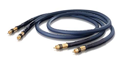 OEHLBACH 1.5m XXL RCA Cool Gold audio kabel 1,5 m 2 x RCA Blauw