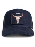 GOORIN Bros. Pet 'Gorra goorin bros vaquera mojada calavera denim dead trucker cap' donkerblauw