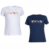 HKM Pony Club T-shirt voor kinderen, uniseks, 1 stuk