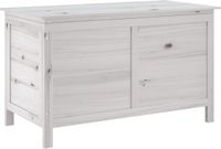vidaXL Tuinbox - 99x49,5x58,5 cm - Massief Vurenhout - Wit