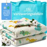 Ella Verzwaringsdeken Kind 3,2kg 100 x 150cm - Zwaartedeken - Weighted Blanket - Verzwaarde Deken - OEKO-TEX Katoen - Dino