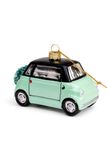 Yup dans l'arbre boule de Noël en verre citycar 7cm vert menthe