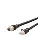 METZ CONNECT Verbindingskabel M12 ST-RJ45 ST, 4-polig X-gecodeerd, zwart, 10 m