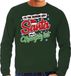 Bellatio Decorations Shoppartners Bv Foute Kersttrui - sweater - Im the reason why Santa has a naughty list - groen - voor heren - kerstkleding / kerst outfit M