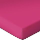 Bassetti Hoeslaken voor boxspringtopper Uni kleur fuchsia K2/576 afmeting 90x190 100x220cm