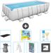 Bestway Rechthoekig Power Steel Zwembad - 488 x 244 x 122 cm - Grijs