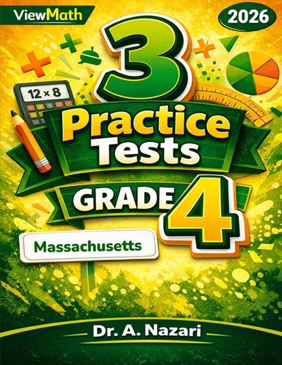 3 Libri GmbH 3 Massachusetts MCAS Grade 4 Math Practice Tests